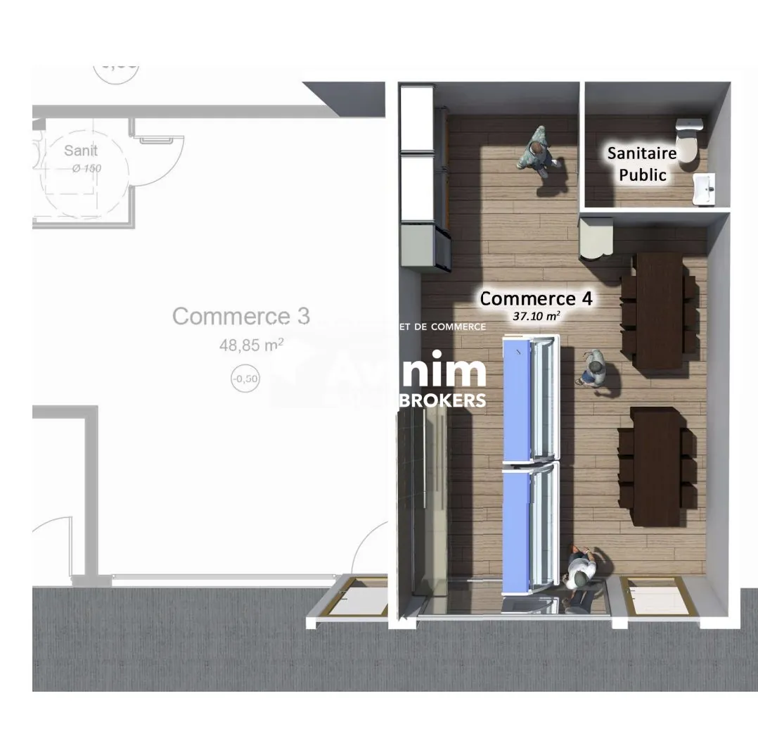 Local commercial de 37 m² à Sainte-Anne - Guadeloupe