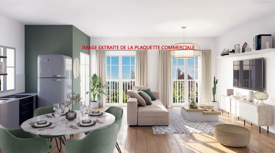Appartement neuf 3 pièces à Stains en livraison fin 2027 avec parking