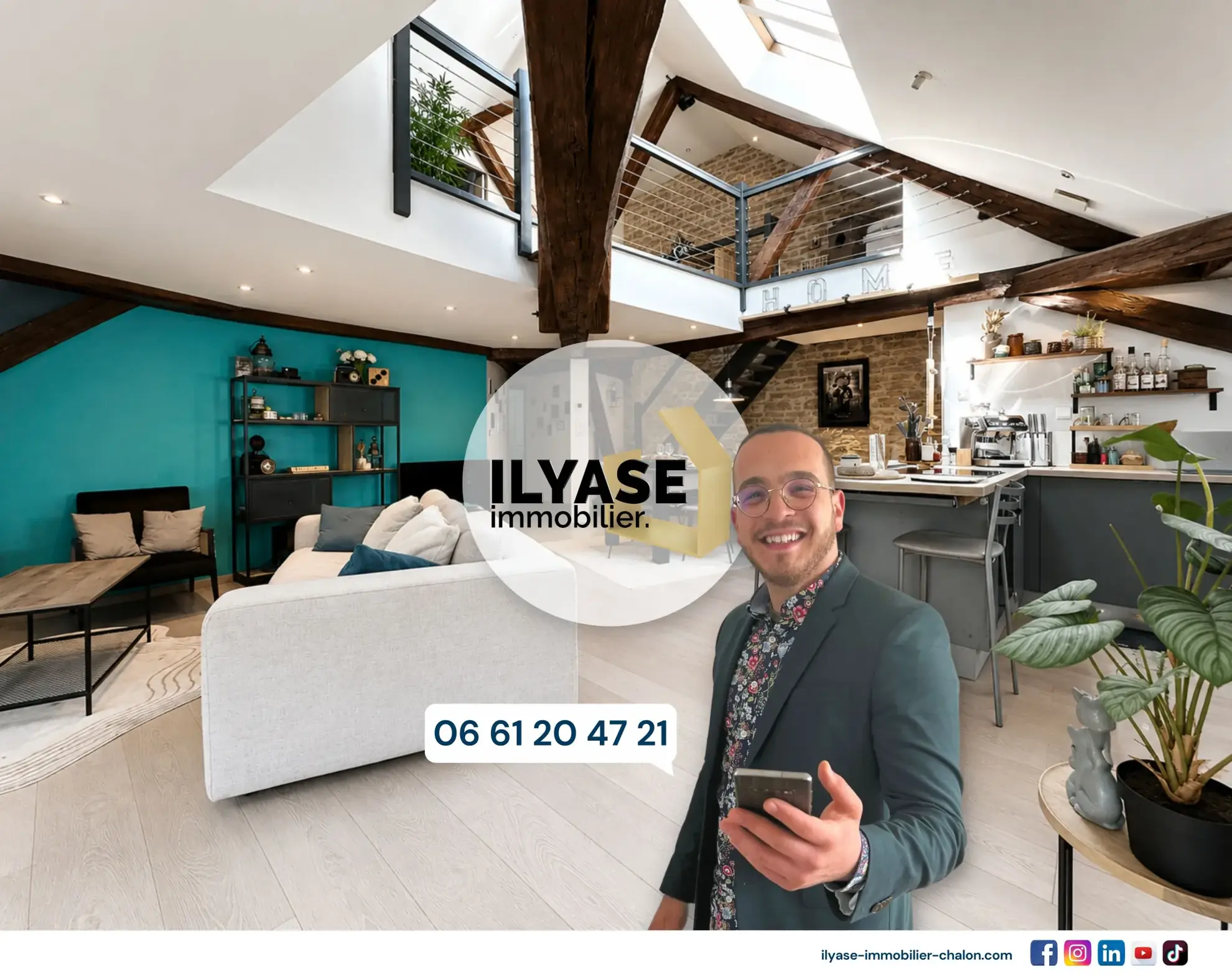 Appartement duplex de 110 m² avec 3 chambres à Chalon-sur-Saône, Île Saint-Laurent