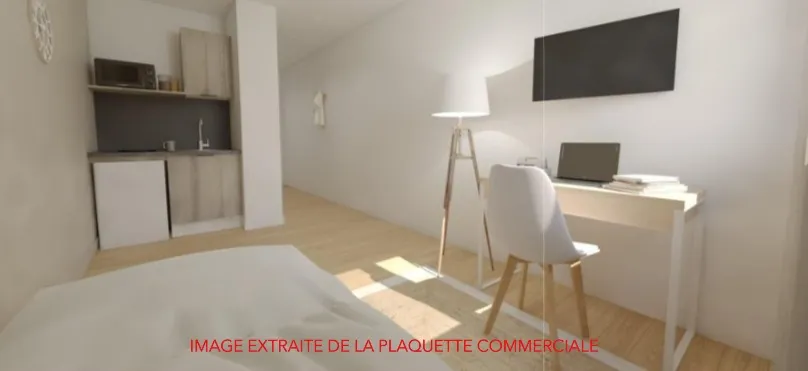 Studio neuf à Clermont-Ferrand avec gestion locative et kit mobilier, livraison en 2028