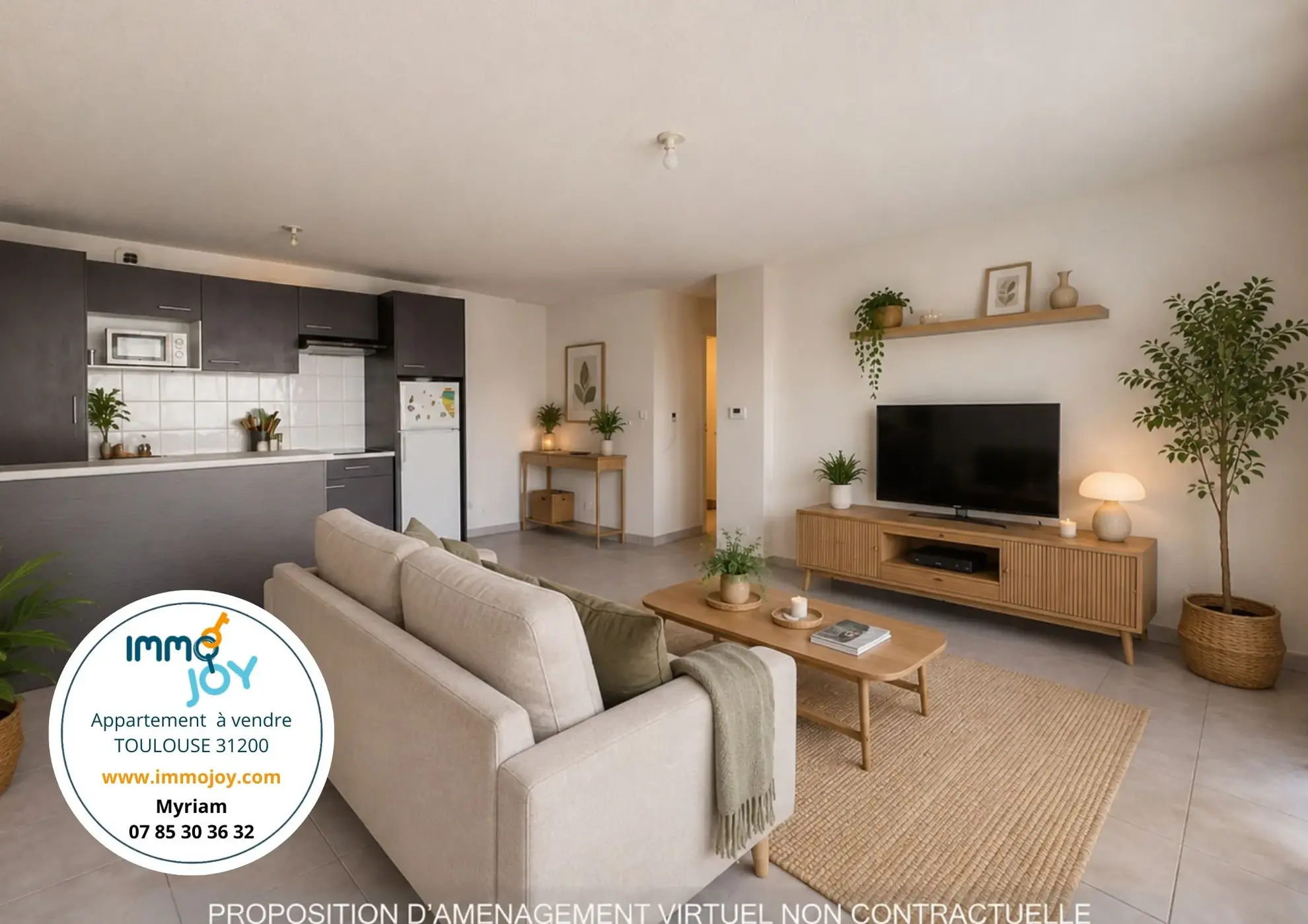 Beau appartement T3 à vendre à Toulouse Lalande, 66 m² avec balcon et parking