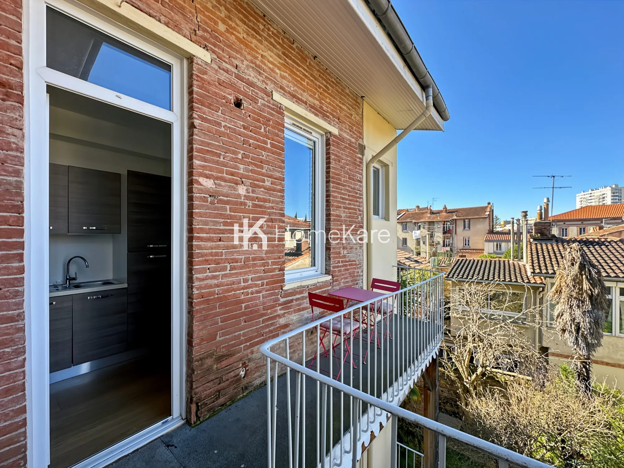 Appartement T1 bis avec balcon dans le quartier des Chalets à Toulouse