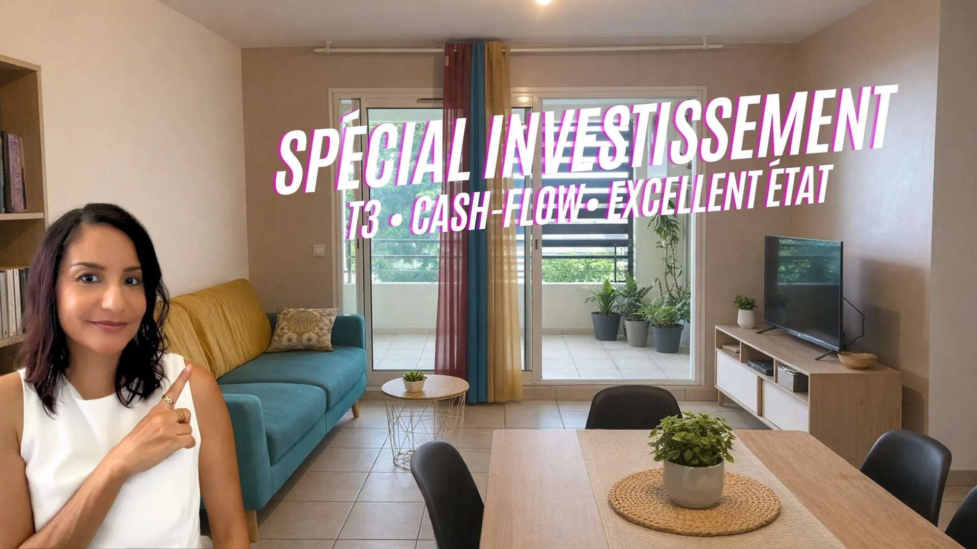 T3 Loué avec Terrasse, Parking Privé et Mobilier Inclus à Sainte-Clotilde