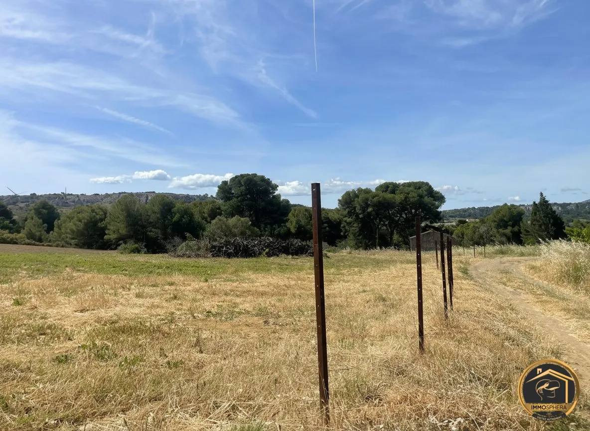 Terrain agricole de 5780 m² à Sigean, vue sur les Corbières