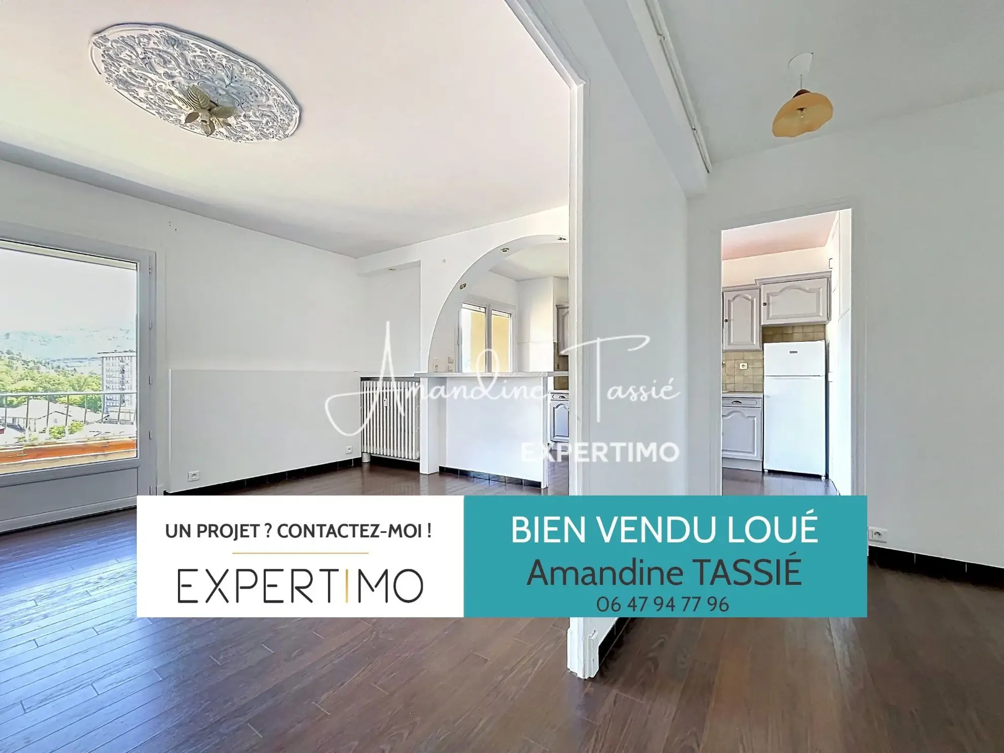 Appartement lumineux de 71,24 m² à Millau, dernier étage avec balcons et vue dégagée