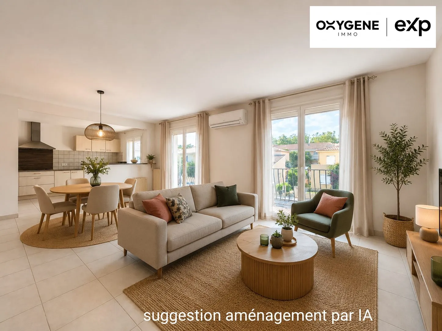 Appartement traversant avec garage à Perpignan dans le quartier Sabardeil