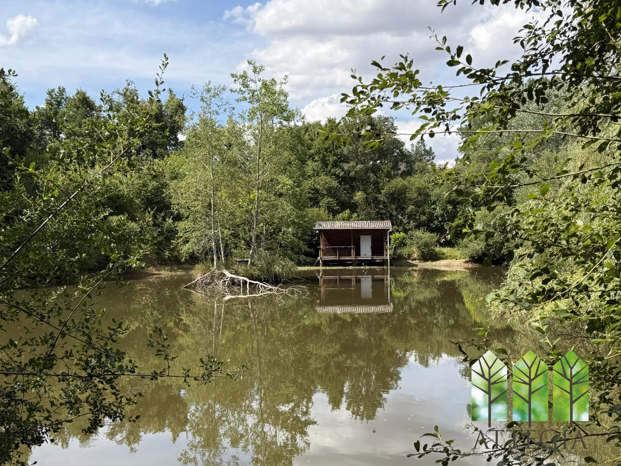 Ancienne propriété en pierre à restaurer avec étang et terres à Betète