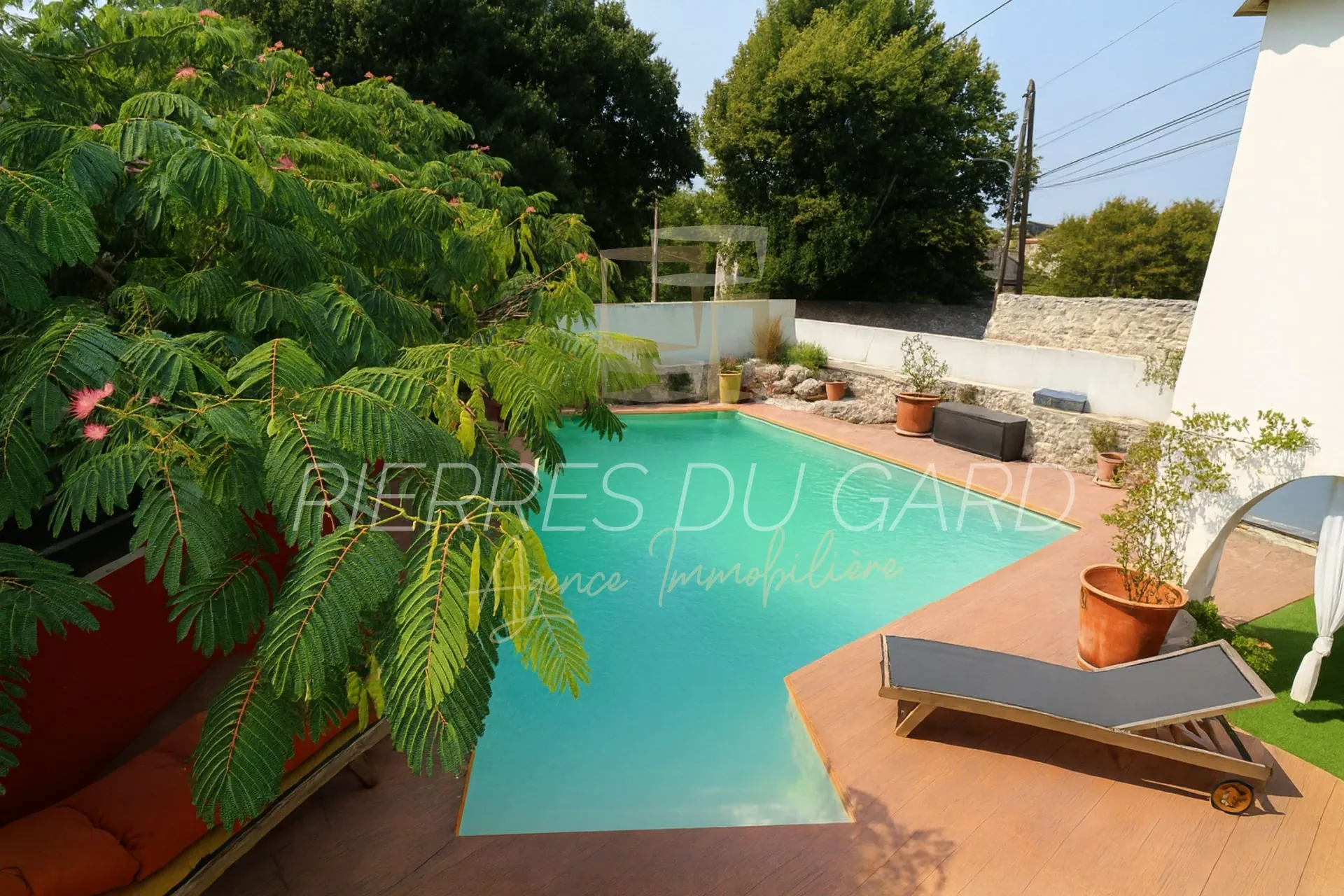 Maison de village avec piscine à Sainte Anastasie, 115 m², proche Uzès et Nîmes