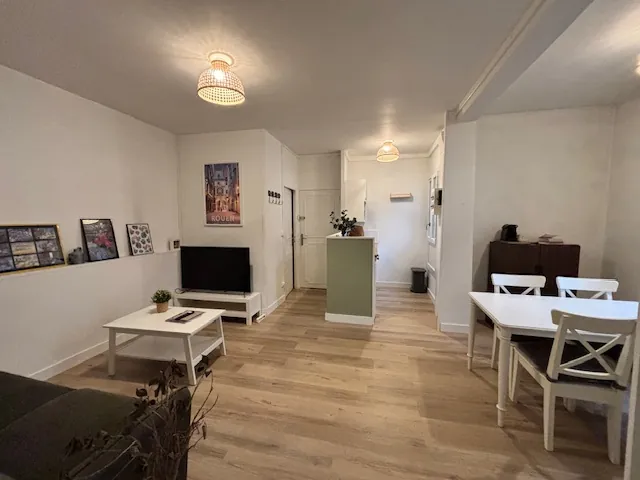 Appartement T2 lumineux de 42 m² à Rouen avec parking, entièrement rénové