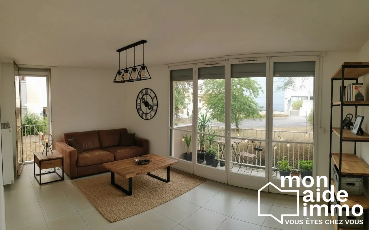 Appartement T2 à vendre à Cenon avec balcon et luminosité optimale