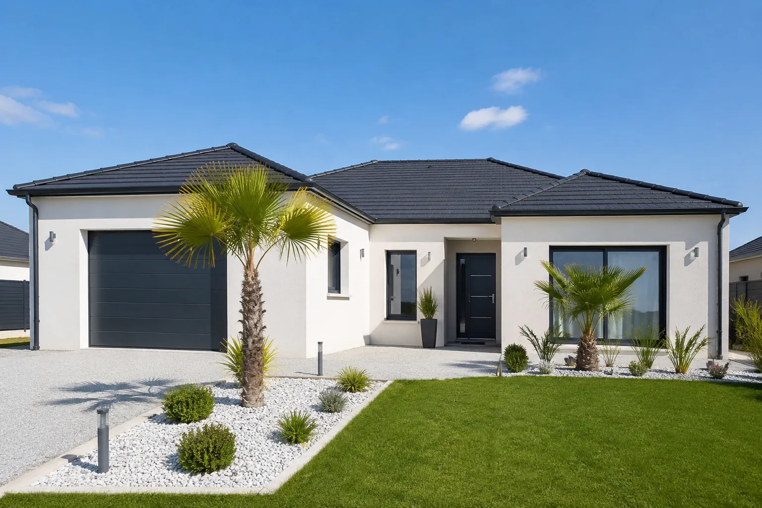 Maison de plain-pied à vendre au Trait avec 3 chambres et terrain exposé sud