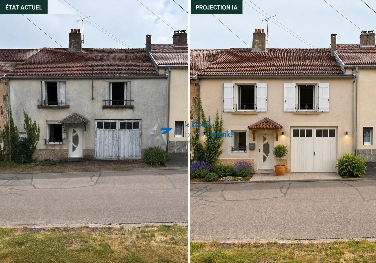Maison de 101 m² avec grand garage et terrain à Damrémont proche Bourbonne-les-Bains