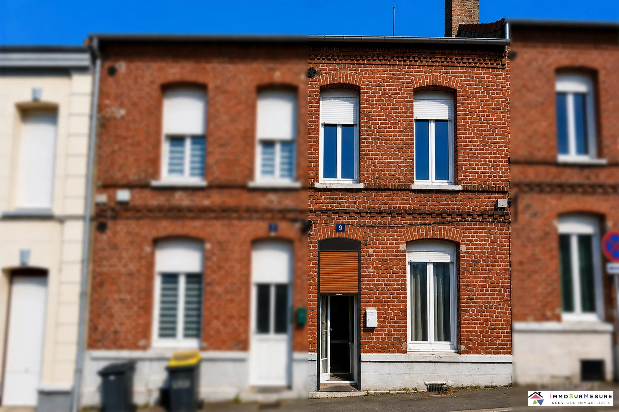 Maison de ville en briques avec jardin à Saint-Pol-sur-Ternoise