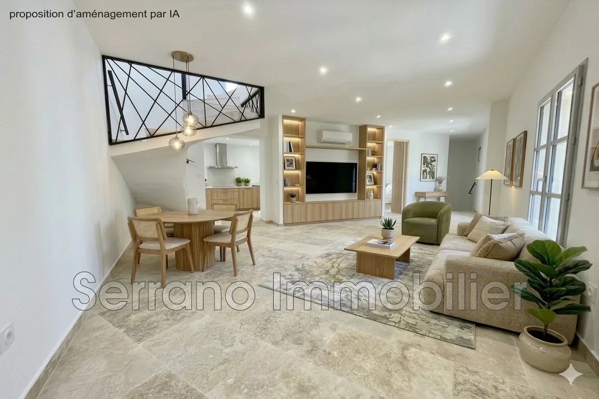 Maison de ville rénovée à Châteaurenard avec balcon et potentiel locatif