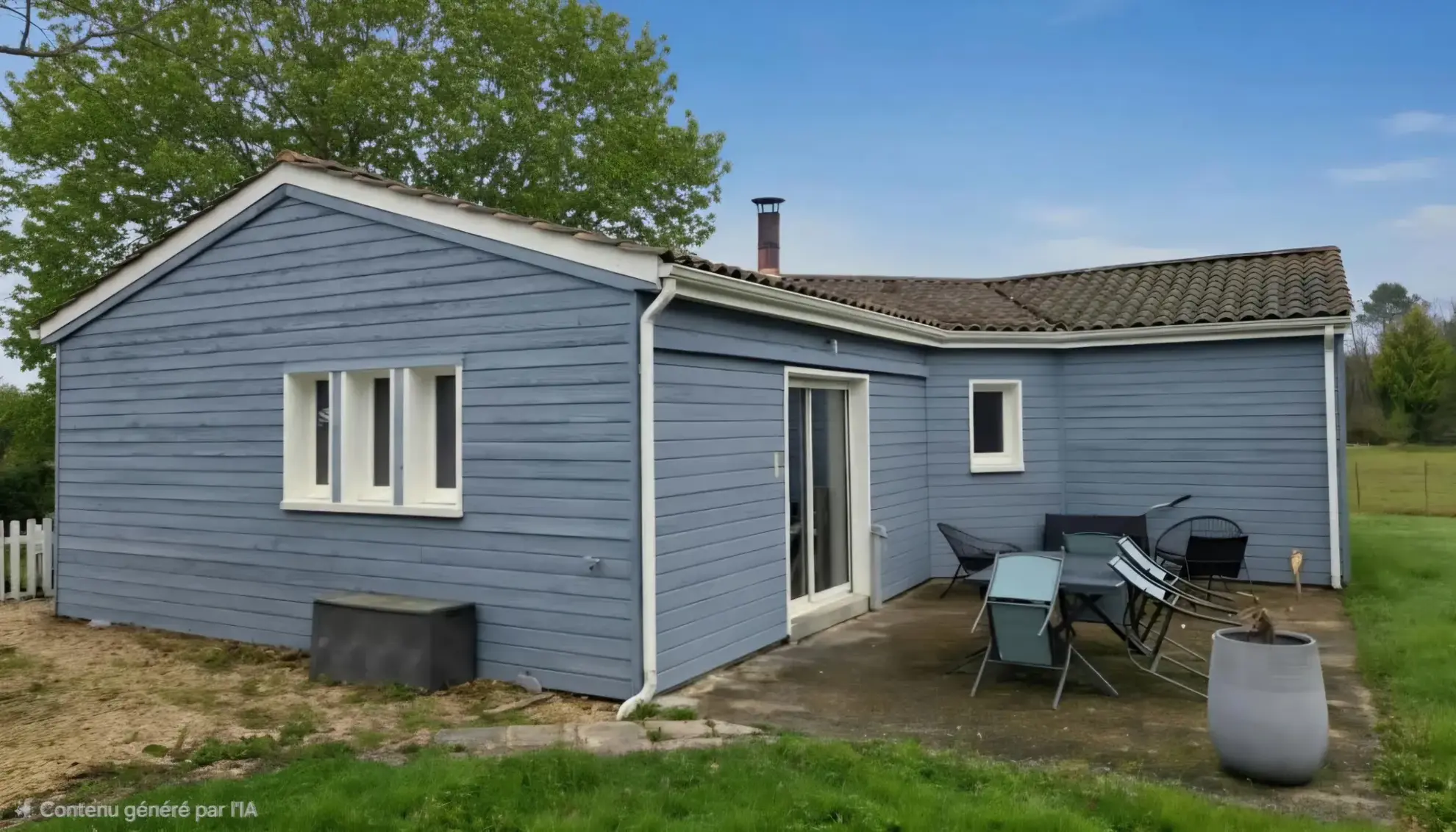 Maison contemporaine 98 m² avec 3 chambres et terrasse à Les Salles de Castillon