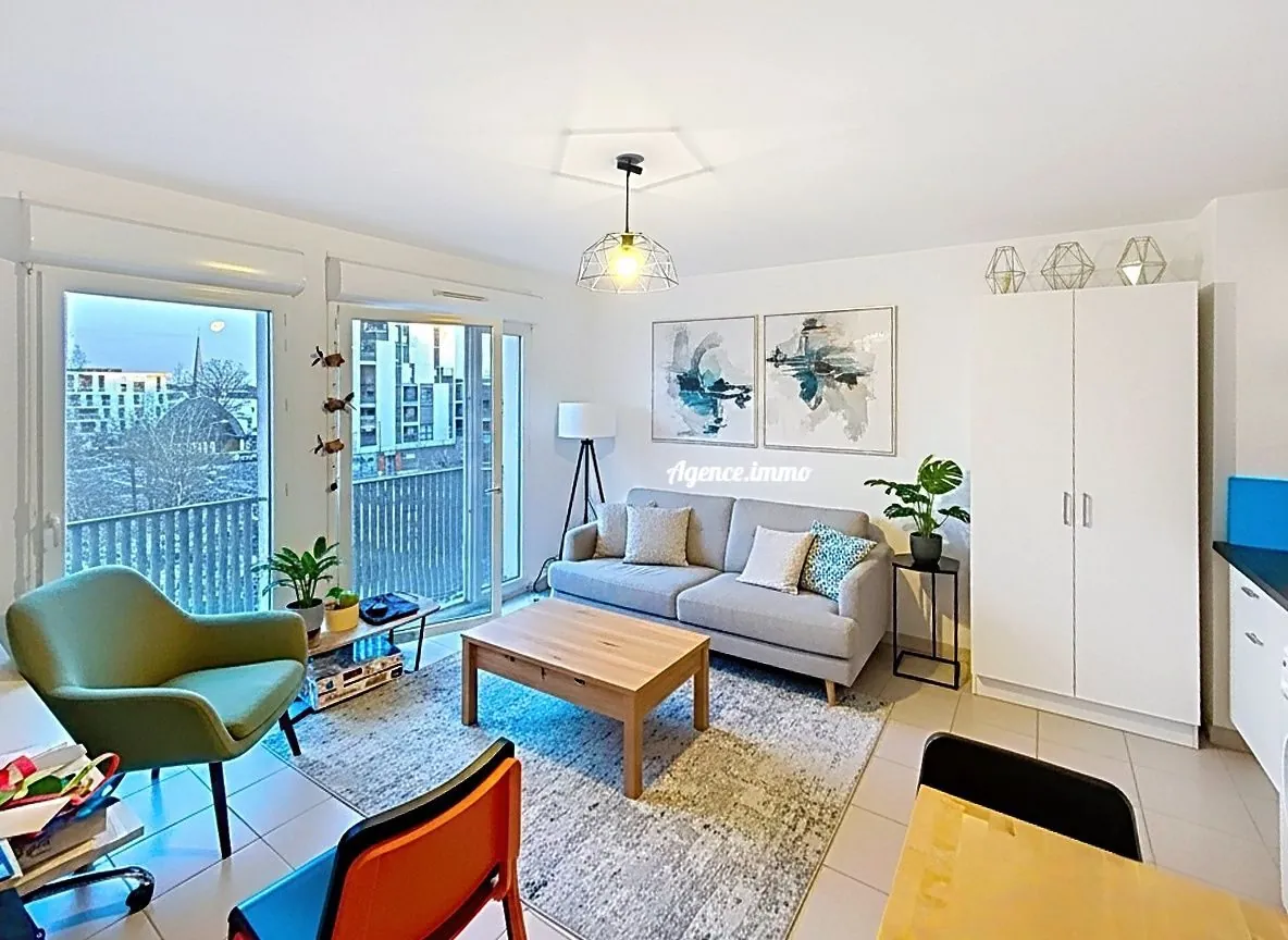 Appartement T2 à vendre à Tours - 44 m², ascenseur, lumineux et moderne