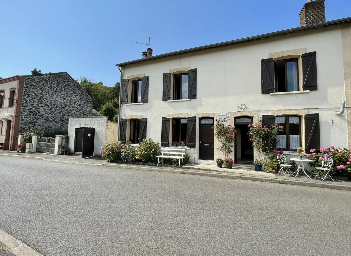 Belle maison à vendre à Bogny-sur-Meuse avec grand terrain et potentiel de rénovation