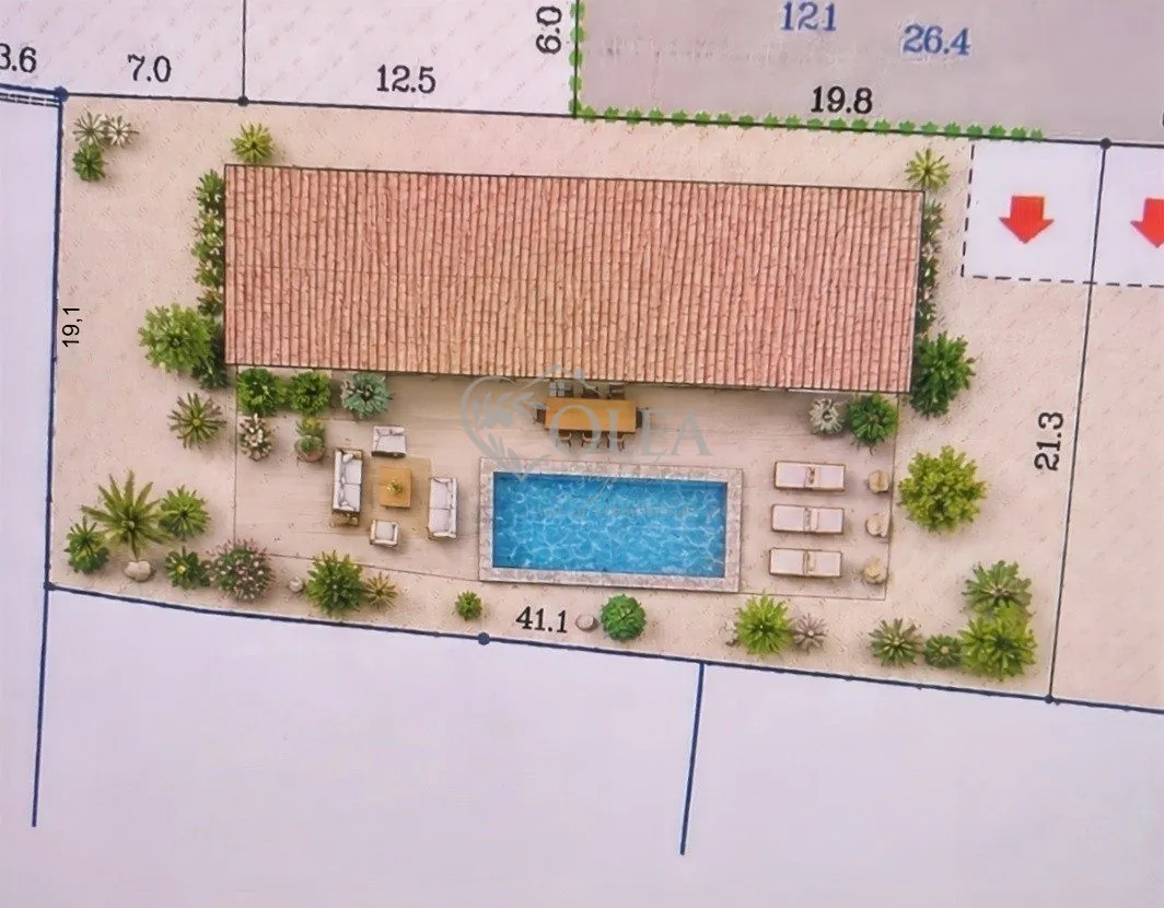 Terrain constructible de 810 m² à Saint-Quentin-la-Poterie en Résidence Privée