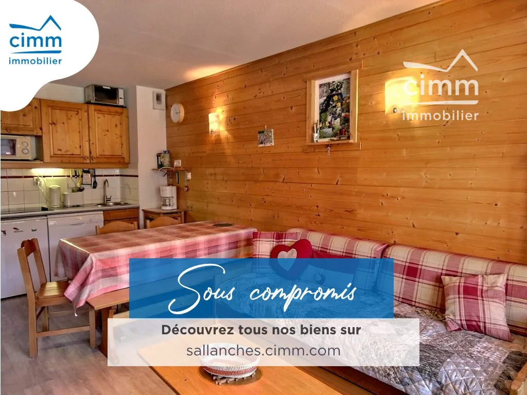 Spacieux appartement T2 à Morillon, station Les Esserts, vue sud, 30,58 m², prêt à habiter