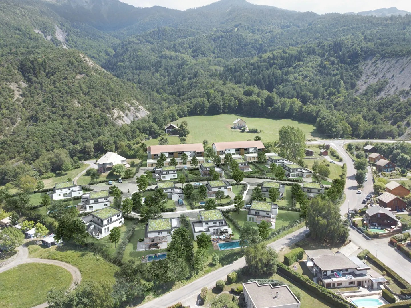 Lotissement exceptionnel avec terrains viabilisés au bord du lac de Serre-Ponçon