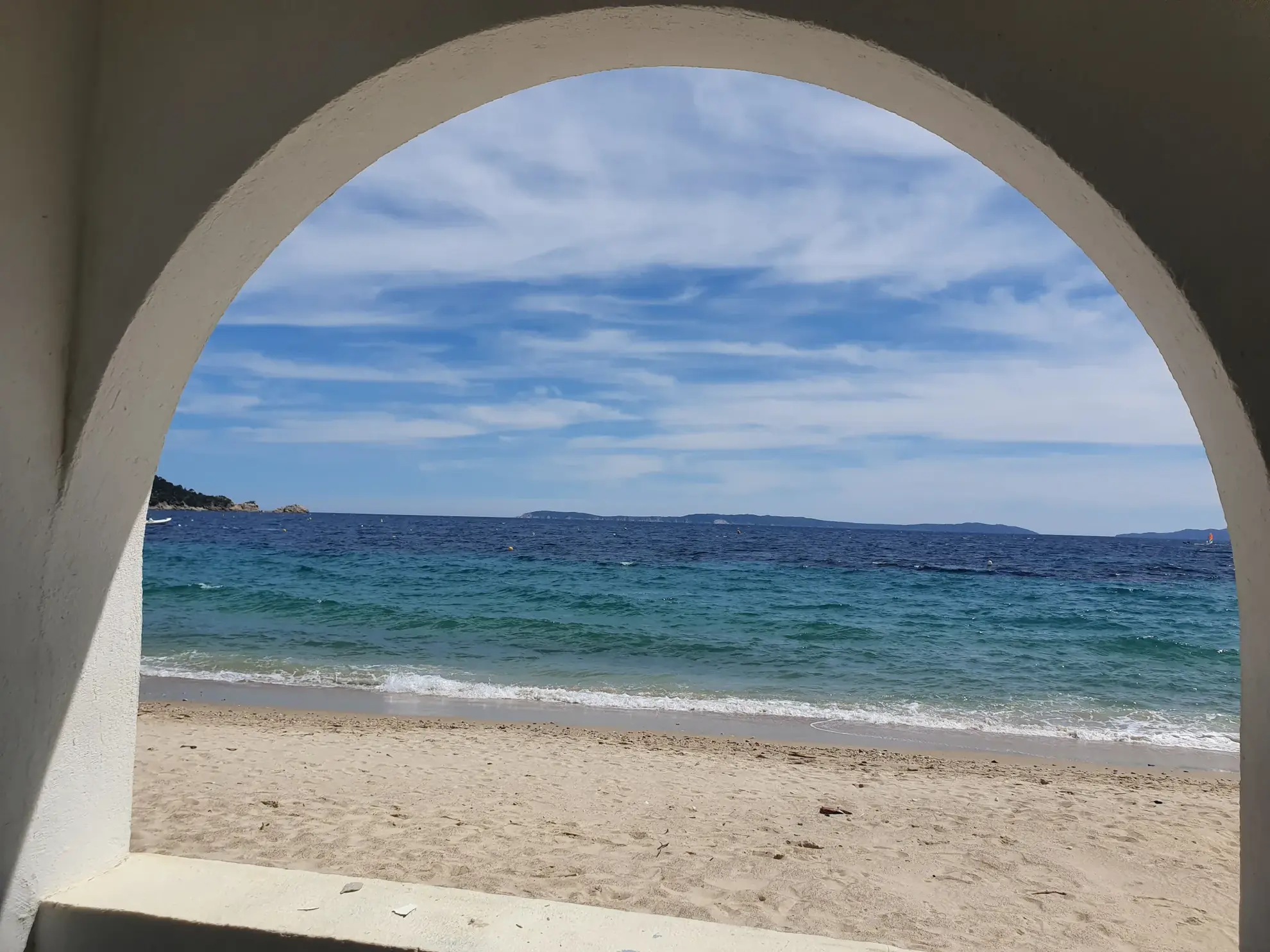 Appartement meublé en bord de plage à Cavalière - Le Lavandou, 28,88 m², terrasse face mer