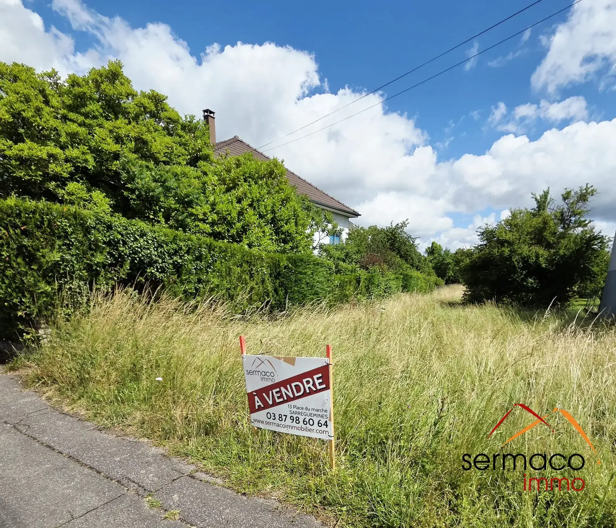 Terrain constructible à Sarralbe de 1225 m² proche centre-ville