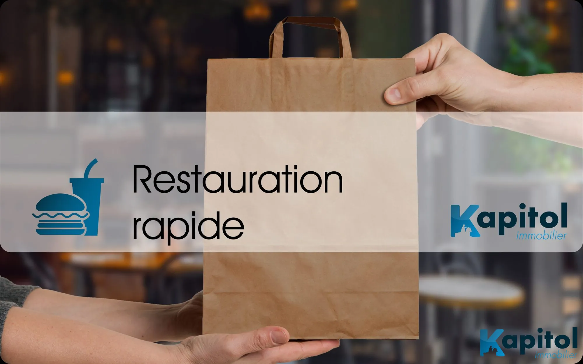 Fonds de commerce restauration rapide avec terrasse à Paris 12