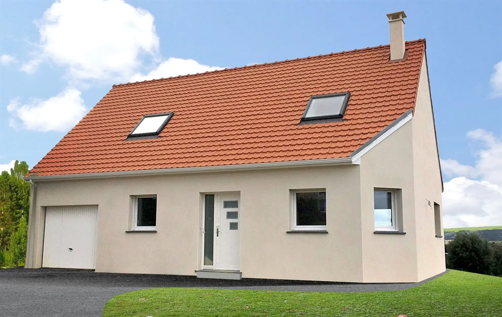 Maison neuve de 125 m² à Fontaine-Saint-Lucien avec 3 chambres et garage