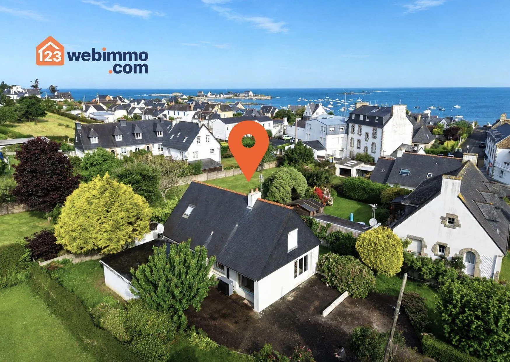 Maison à vendre de 129 m² à Trédrez-Locquémeau, bord de mer, terrain 838 m²