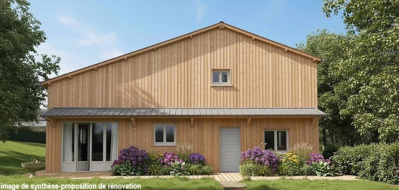 Maison familiale à vendre à Camembert, 184 m², grand terrain arboré
