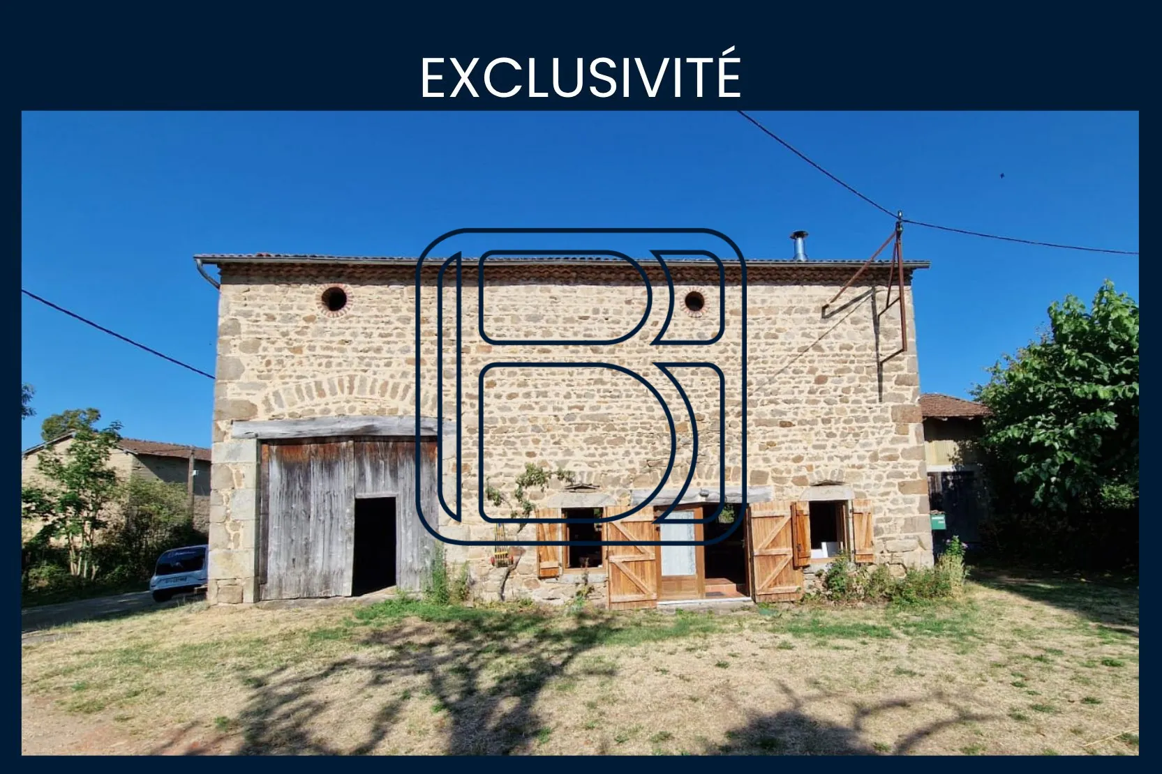 Maison en pierre à Domaize avec jardin et potentiel de rénovation