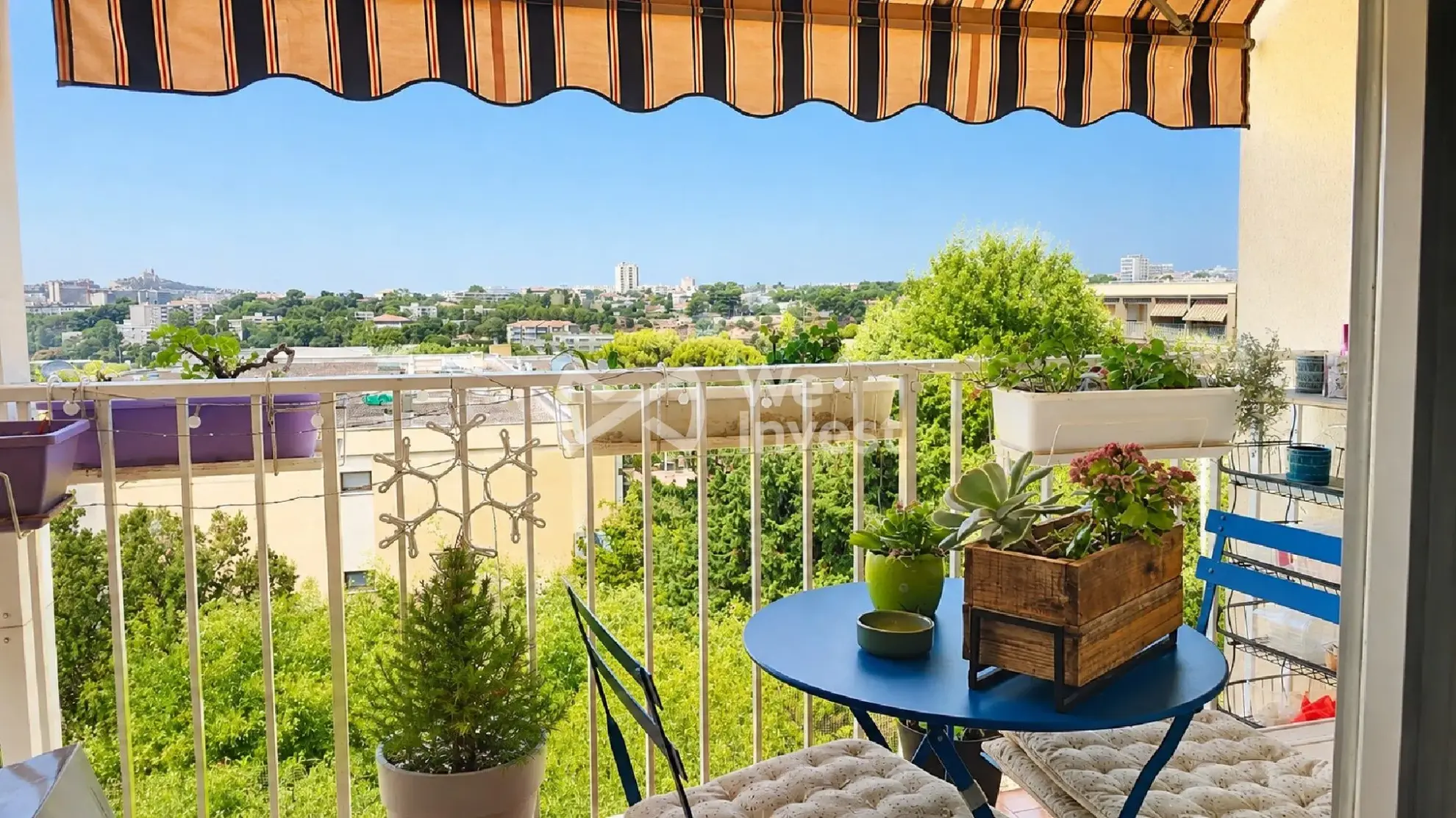 Appartement T4 dernier étage avec vue dégagée à Marseille 12e