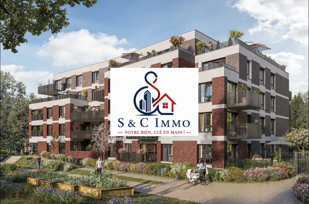 Appartement T2 à vendre à Roubaix avec balcon et vue claire