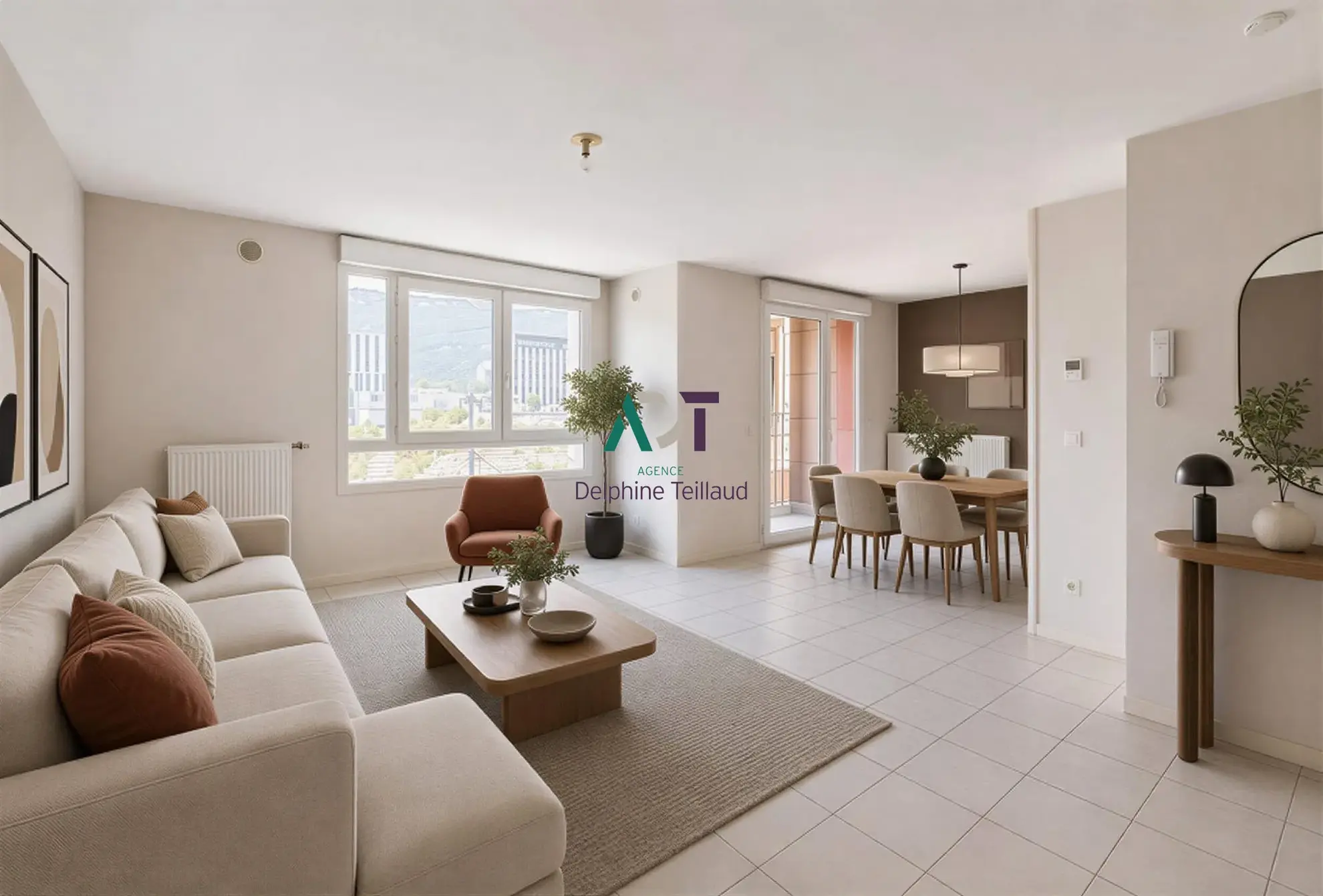 Appartement de 3 pièces avec balcon et garage à Grenoble Gare