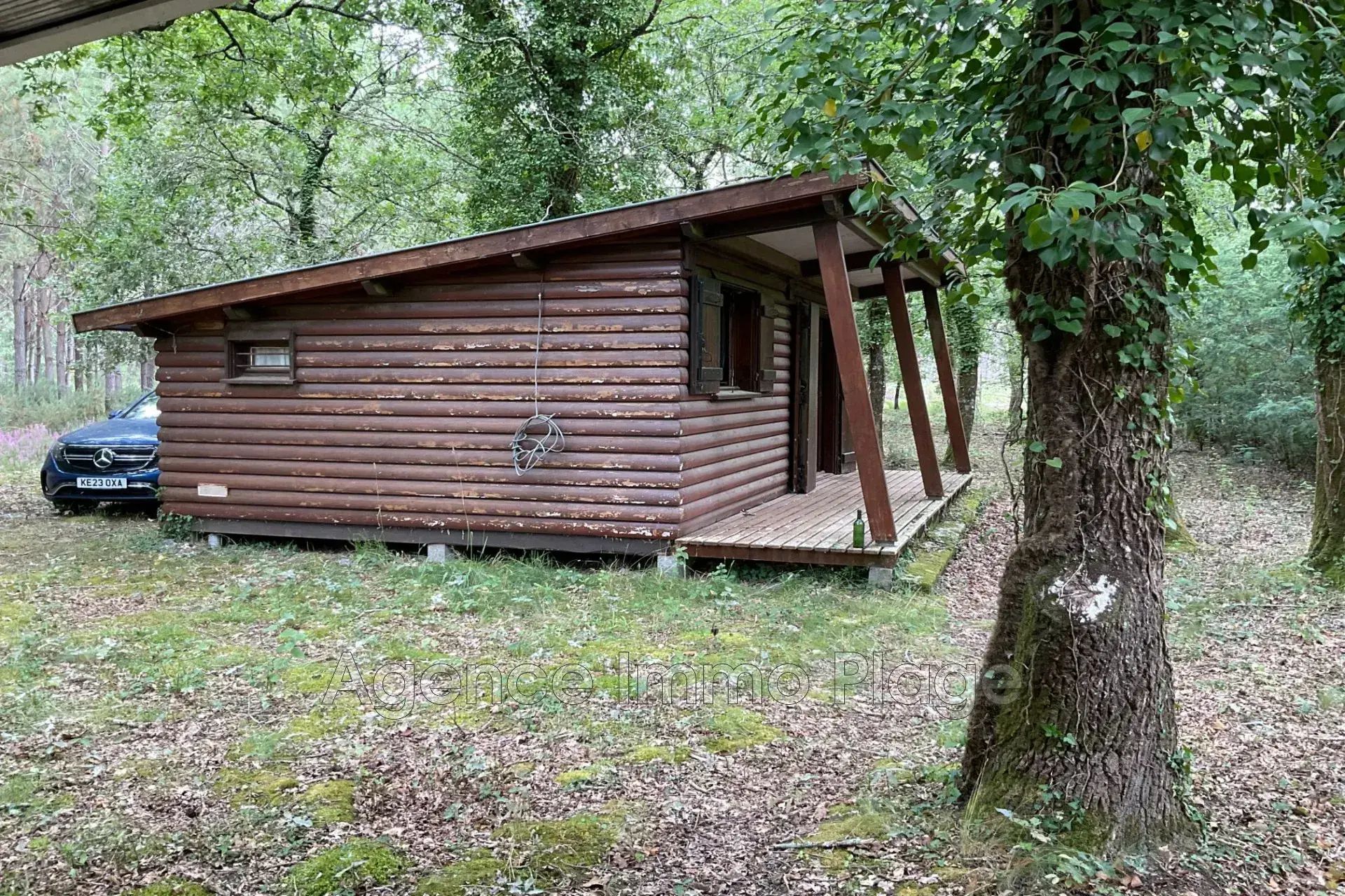 Trois chalets en bois à vendre à Vensac, idéale résidence ou refuge naturel
