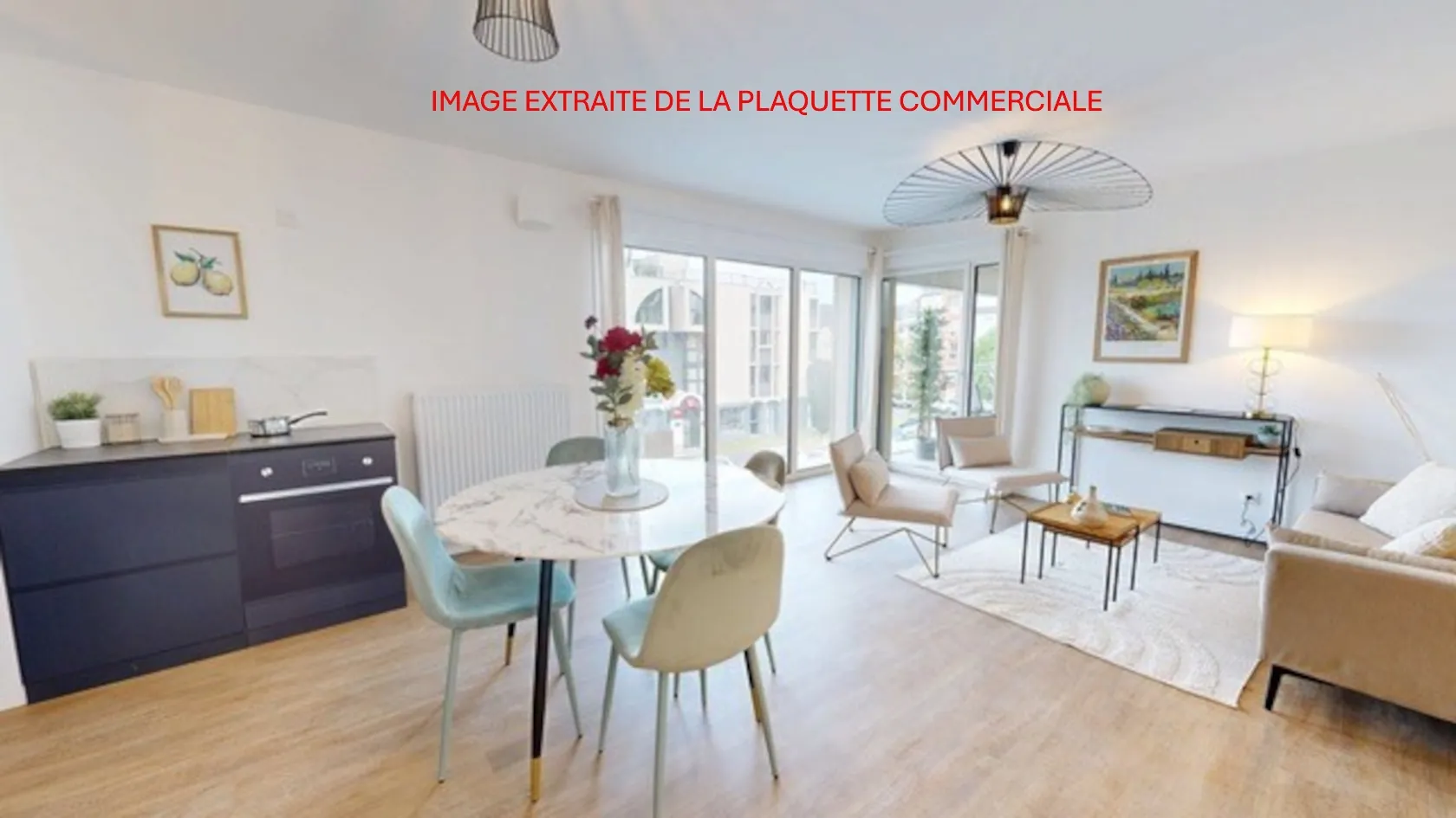Appartement neuf T3 à Tours avec vue, terrasse et parking - Livraison 2026