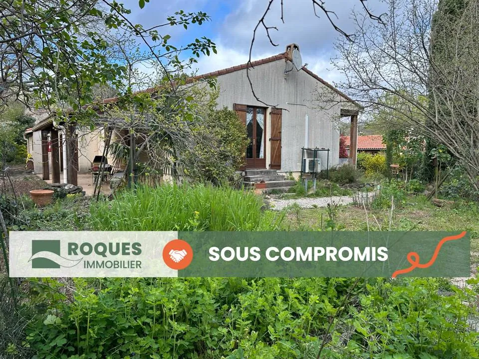 Villa indépendante de 74 m² à Octon, proche du Lac du Salagou, terrain de 912 m²