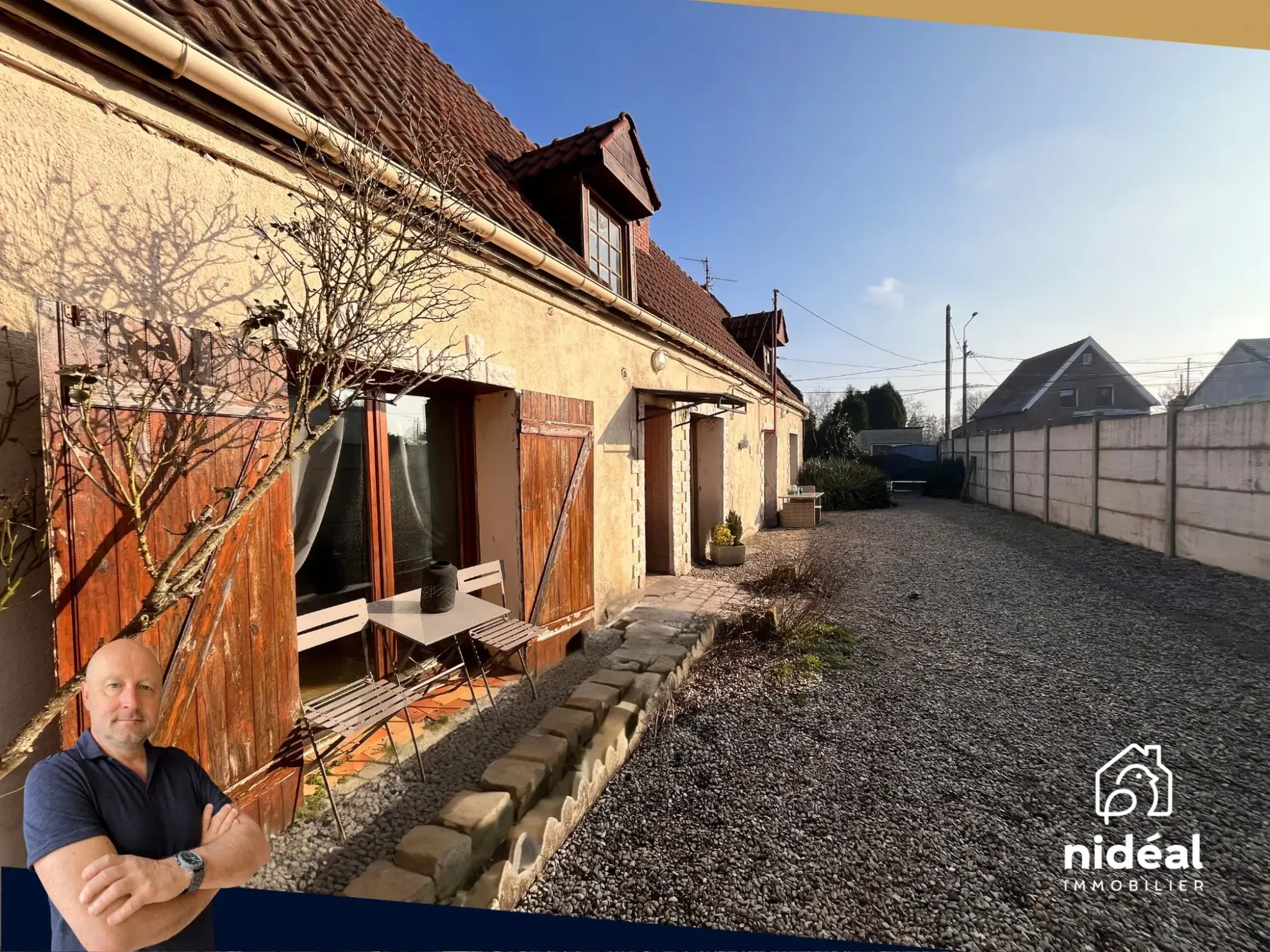 Maison Longère à Raismes de 110 m² avec grand potentiel et terrain de 700 m²