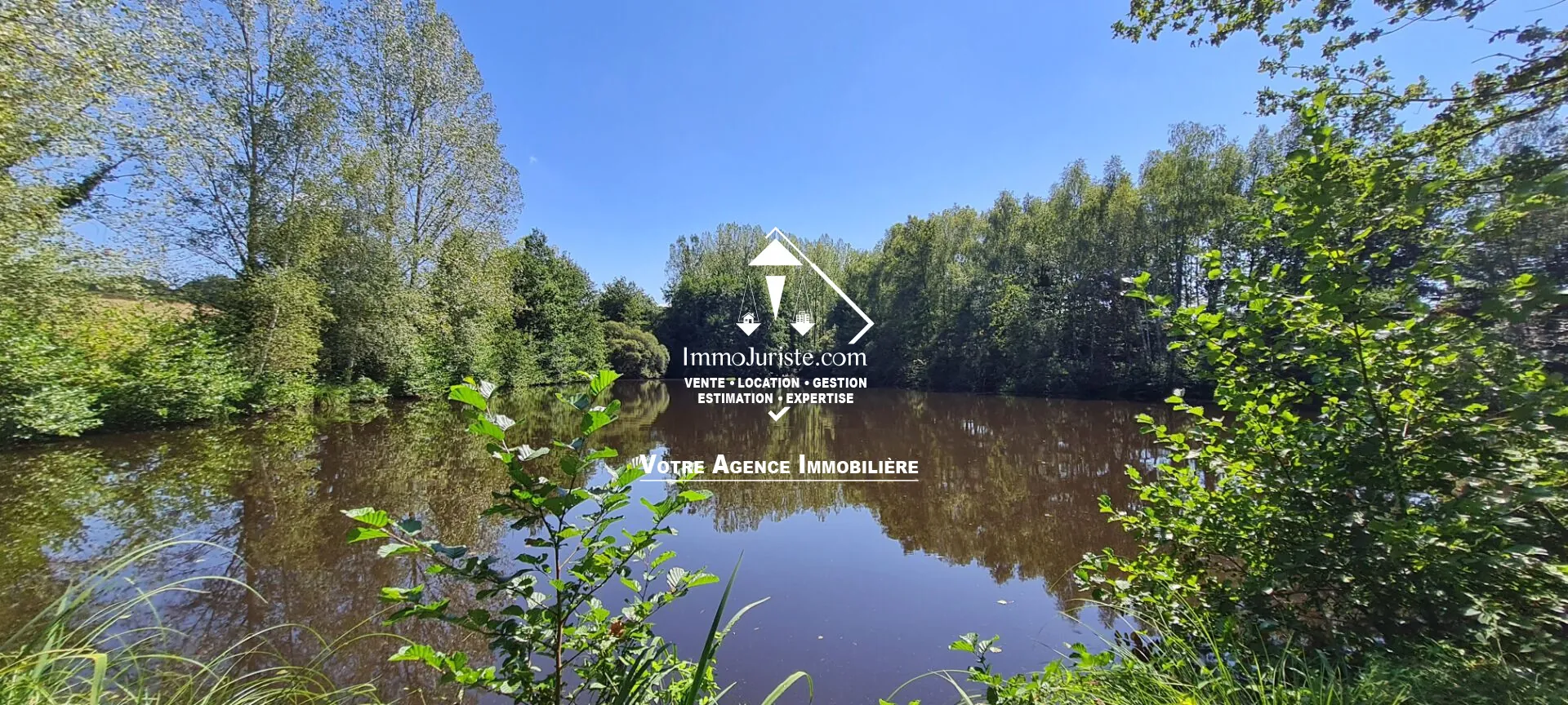 Terrain de loisir arboré avec étang à Payzac, Dordogne - Non constructible, 38 500 EUR
