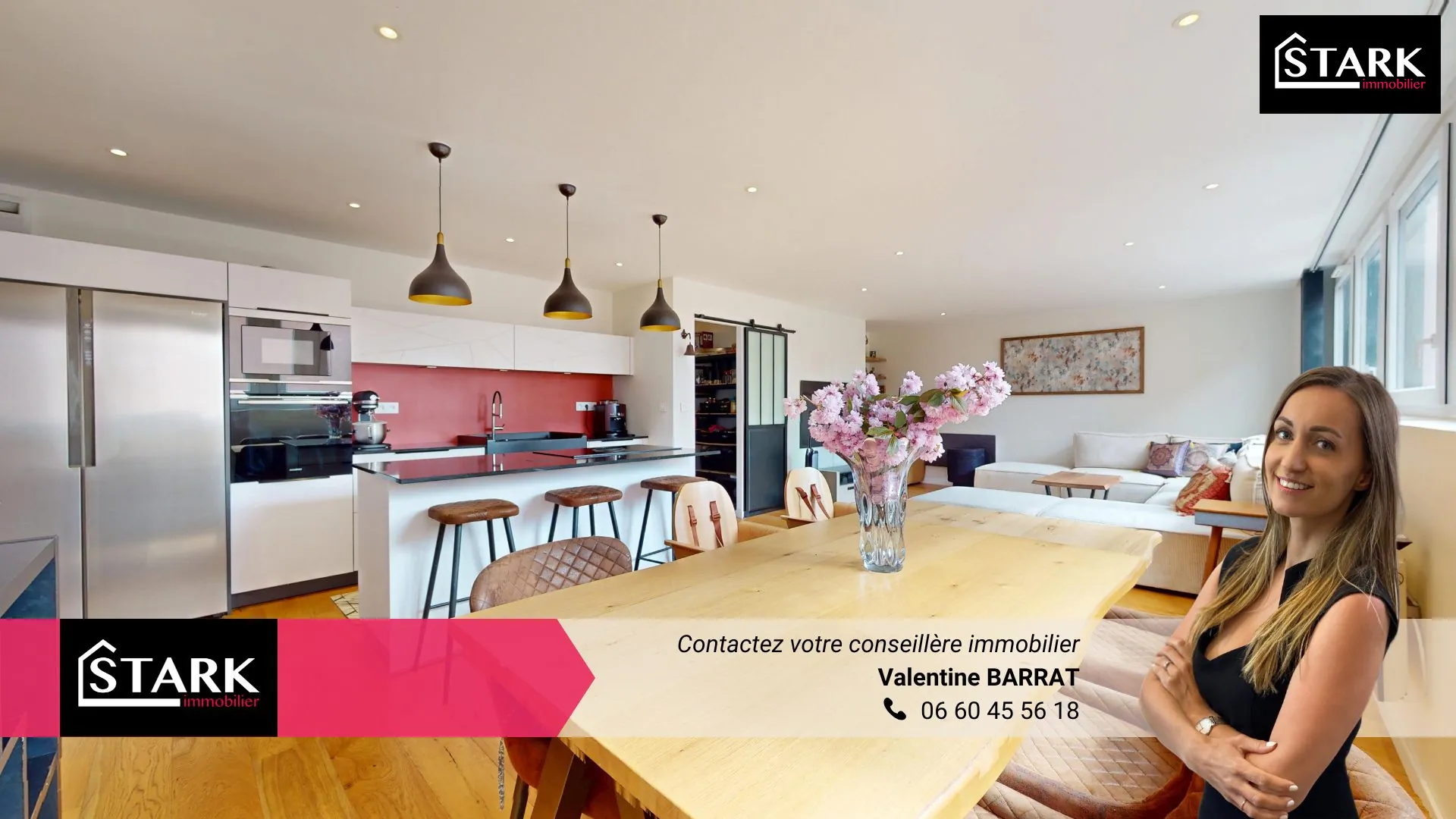 Magnifique appartement T4 avec 3 chambres, garage et studio loué à Belfort