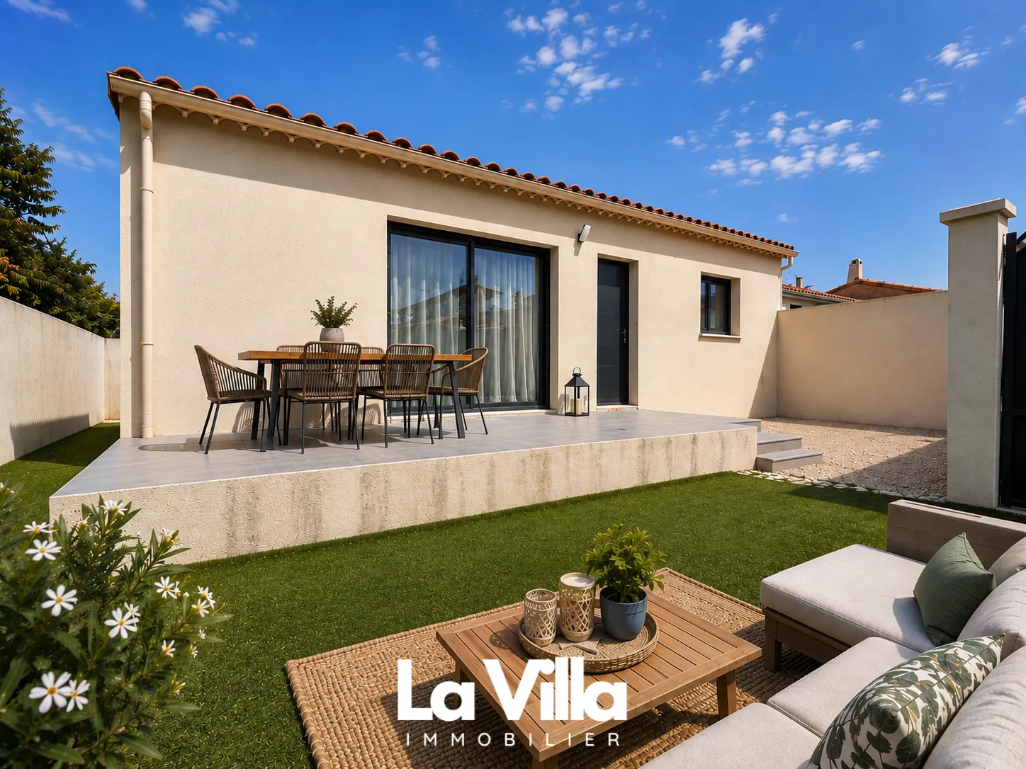 Villa récente à Sorgues avec 3 chambres, 88m², excellence énergétique