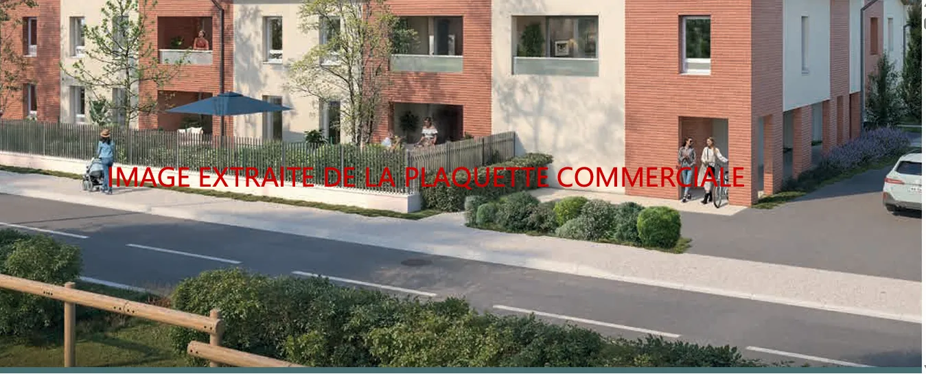 Appartement T2 neuf à Toulouse (31100) livraison 2028 - 43,57 m²