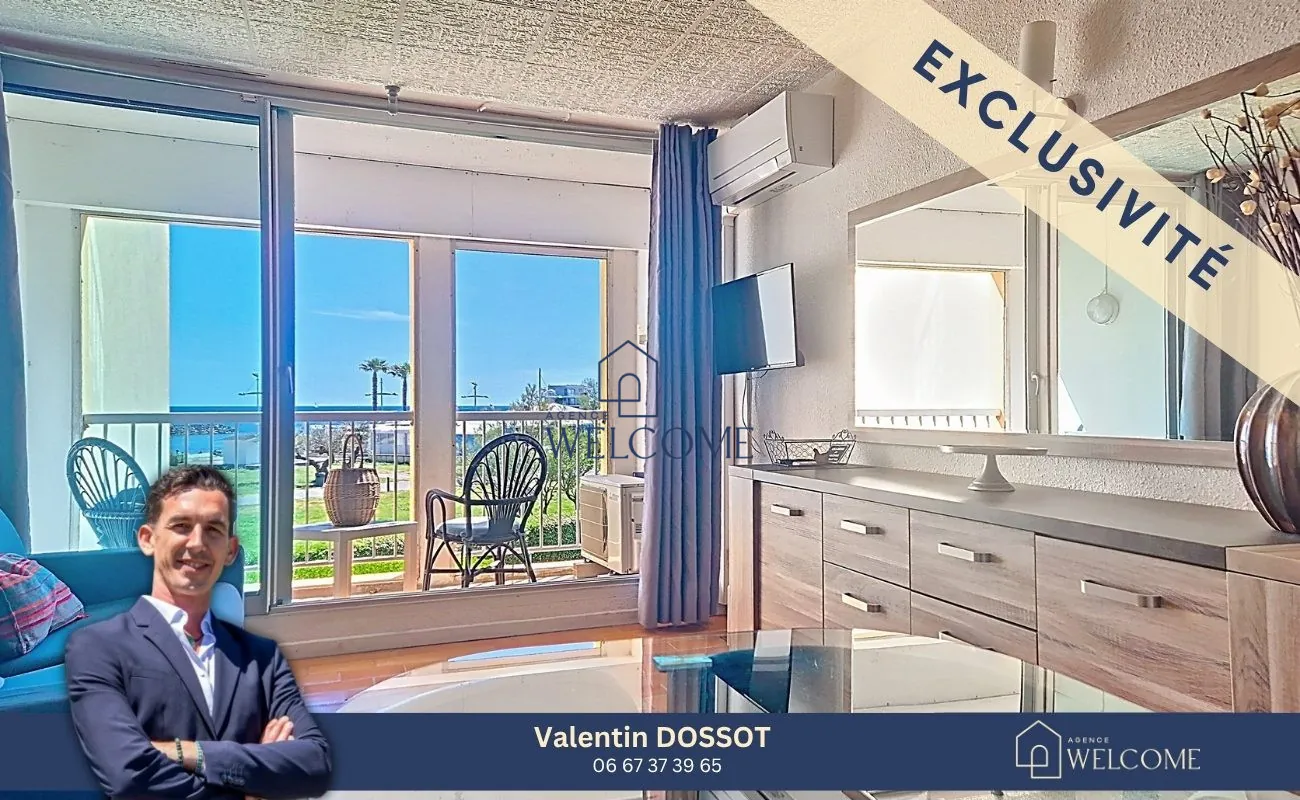 Studio en front de mer à Cap d'Agde avec loggia et parking - Investissement ou résidence secondaire