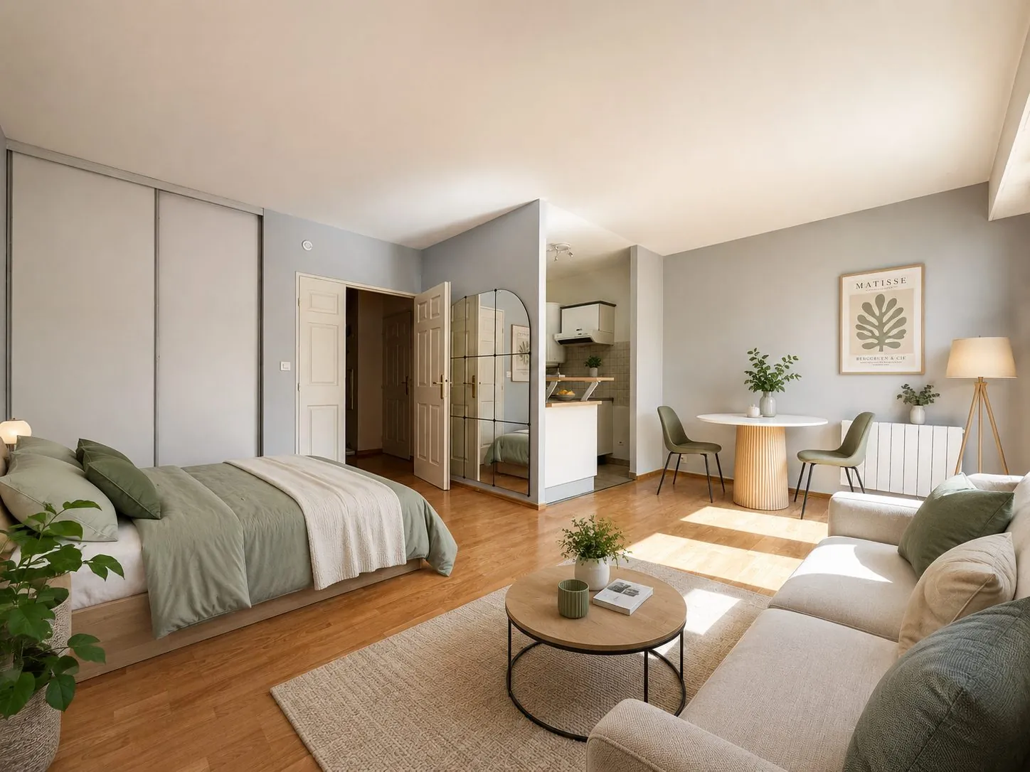 Studio à vendre à Viry-Châtillon, proche Juvisy-sur-Orge, avec jardin privé et résidence sécurisée