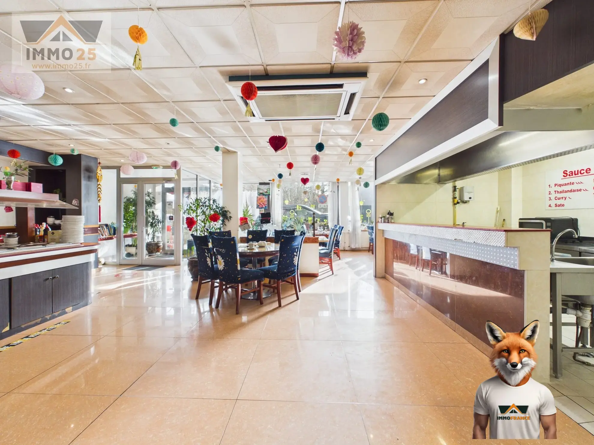 Fonds de commerce restaurant à vendre à Morteau avec forte visibilité