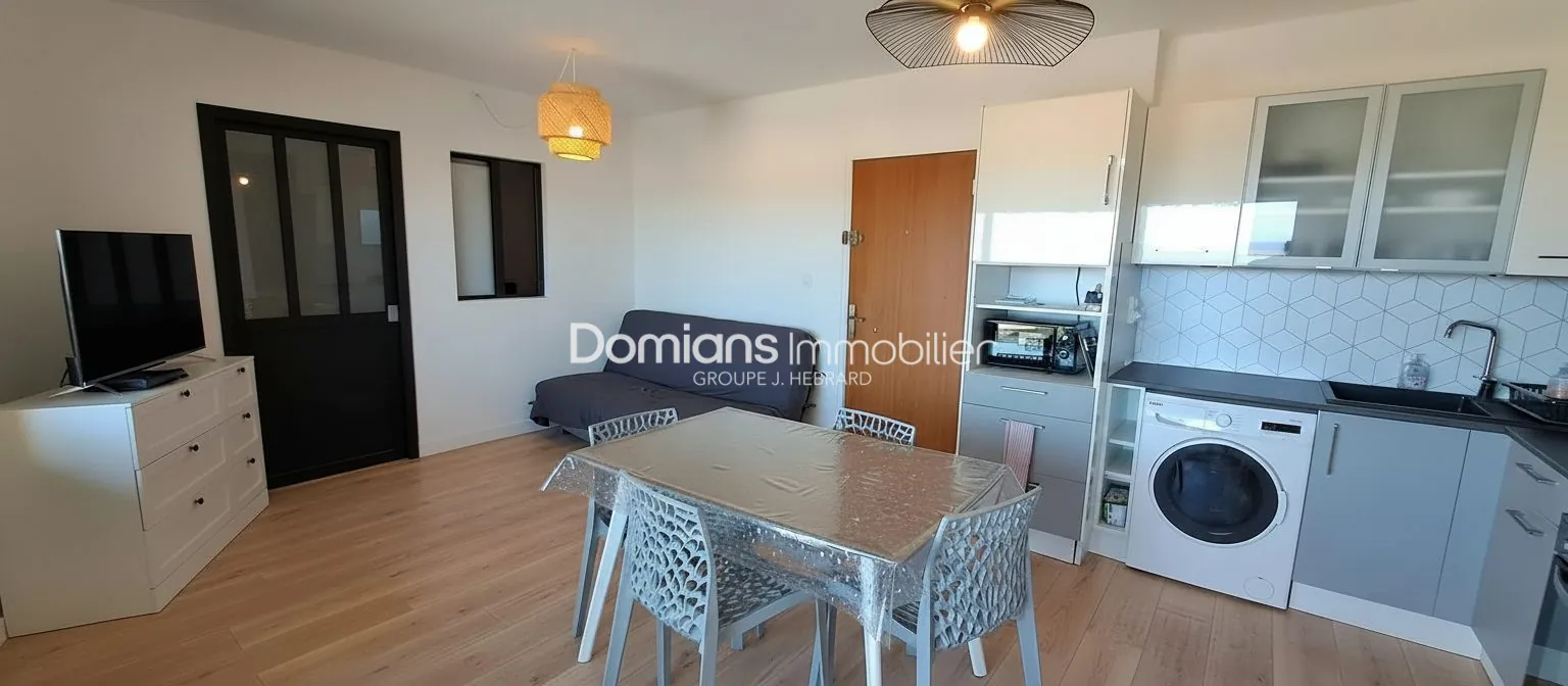 Grand studio avec cabine et vue panoramique au Barcarès - Dernier étage