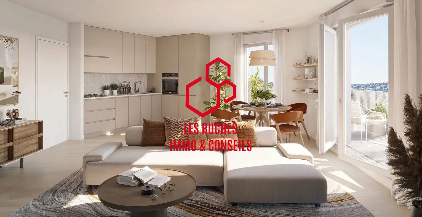 Achat appartement T1 neuf de luxe à Noisy-le-Sec - 30 m² avec balcon