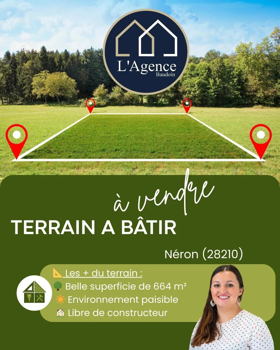 Terrain à bâtir de 664 m² proche de Nogent-le-Roi avec accès rapide à Paris