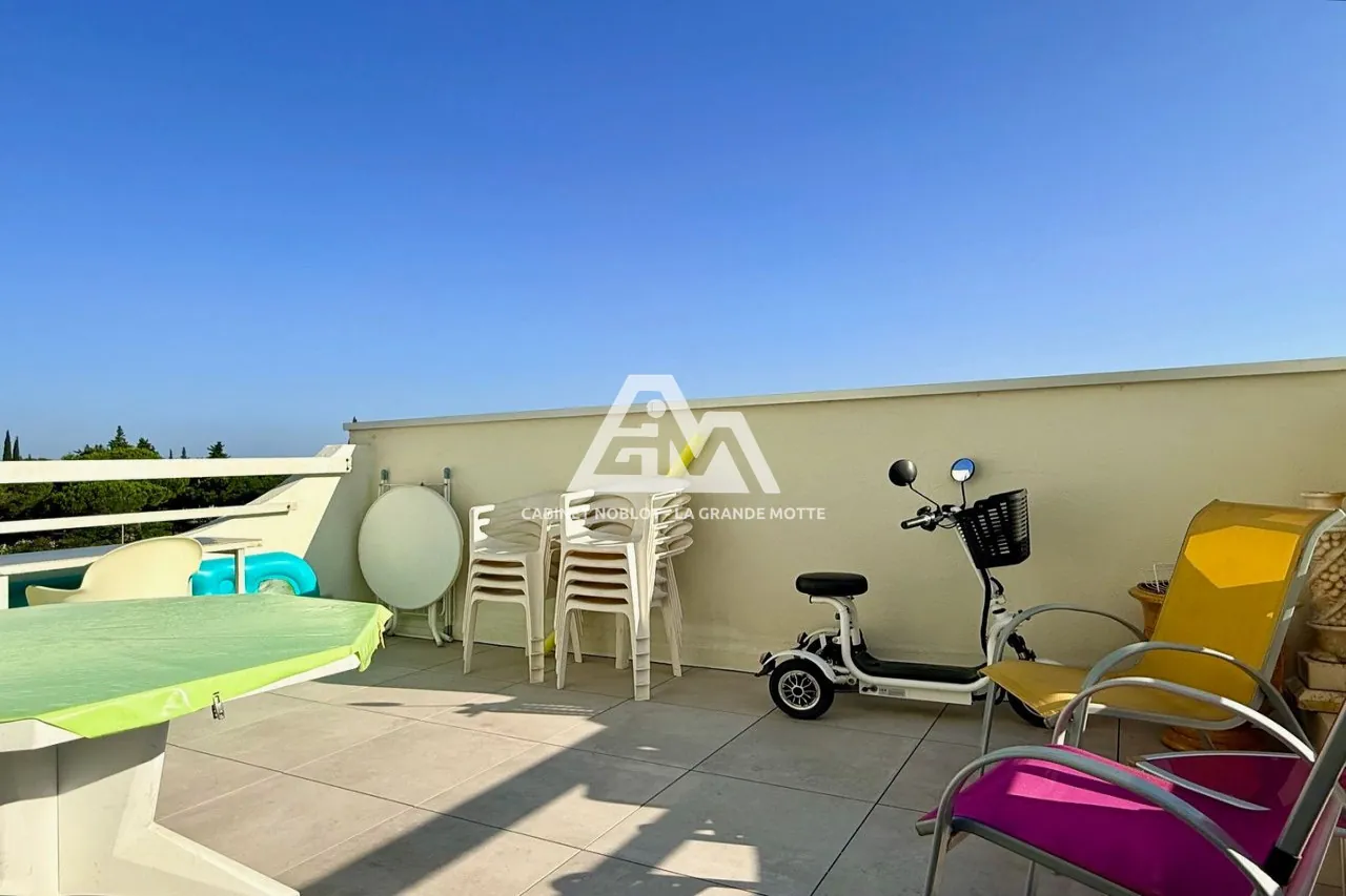 Studio à vendre de 27 m² avec terrasse à La Grande-Motte - Centre-ville