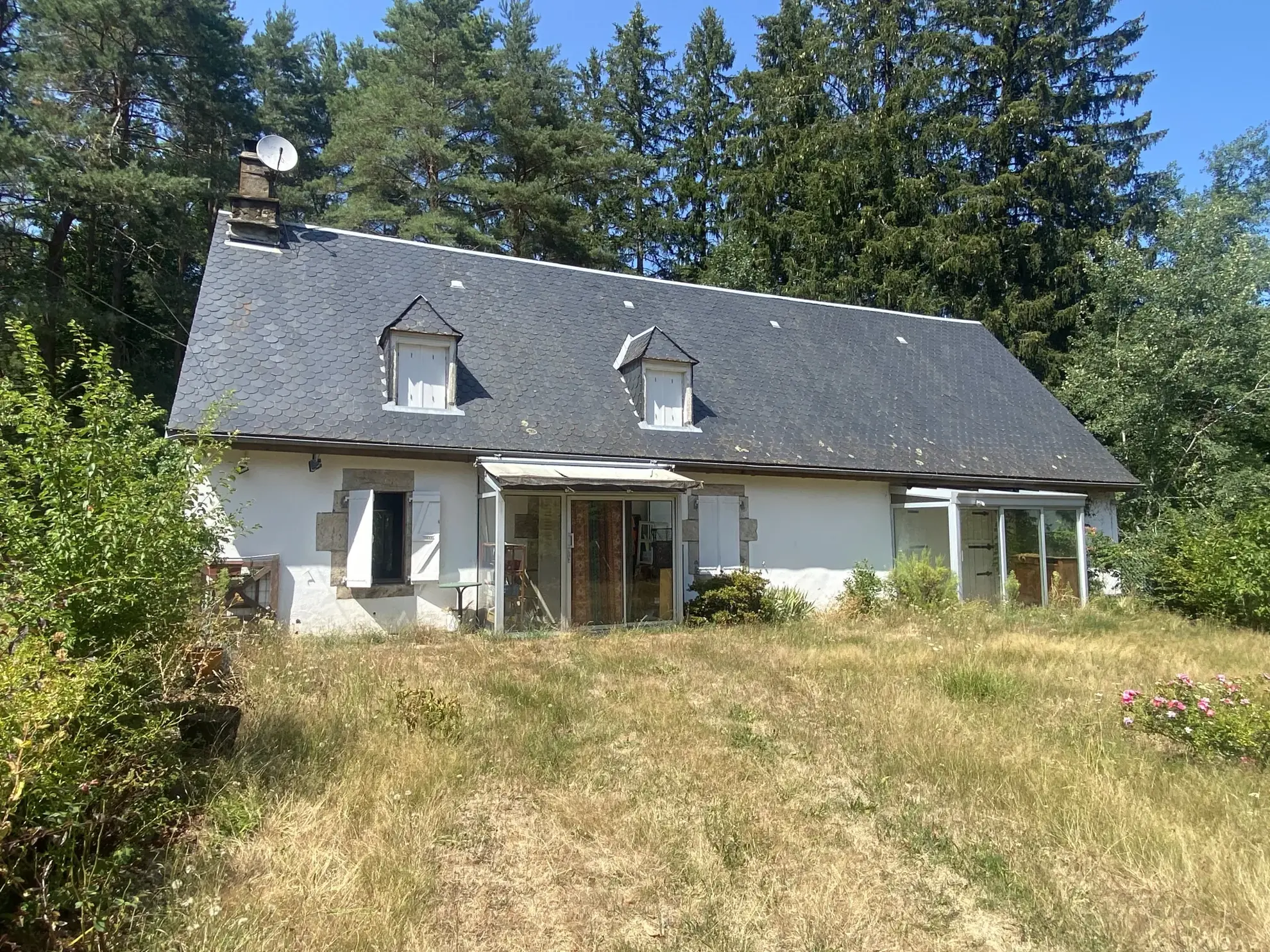 Charmante maison en pierre avec grand parc à Gros-Chastang